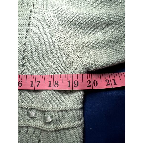 Alfred Dunner vintage embroidered button down short sleeve sweater womens large - Picture 7 of 8